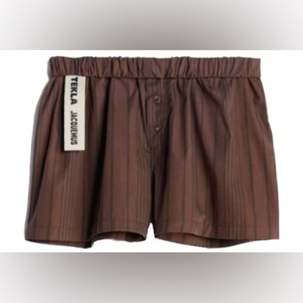 Jacquemus x Tekla Brown stripe Women's Shorts